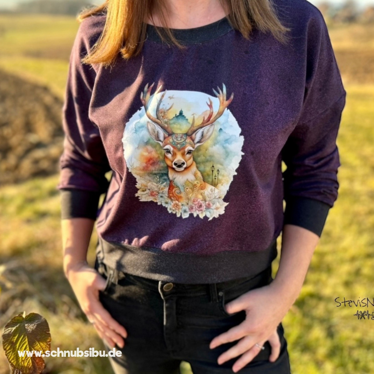 Bügelbild Fantasie-Tiere Hirsch